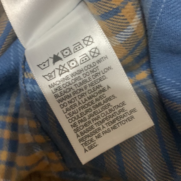 Lucky Brand Saturday Stretch Snap Button Long Sleeve Plaid Flannel Shirt Sz S - Picture 5 of 5